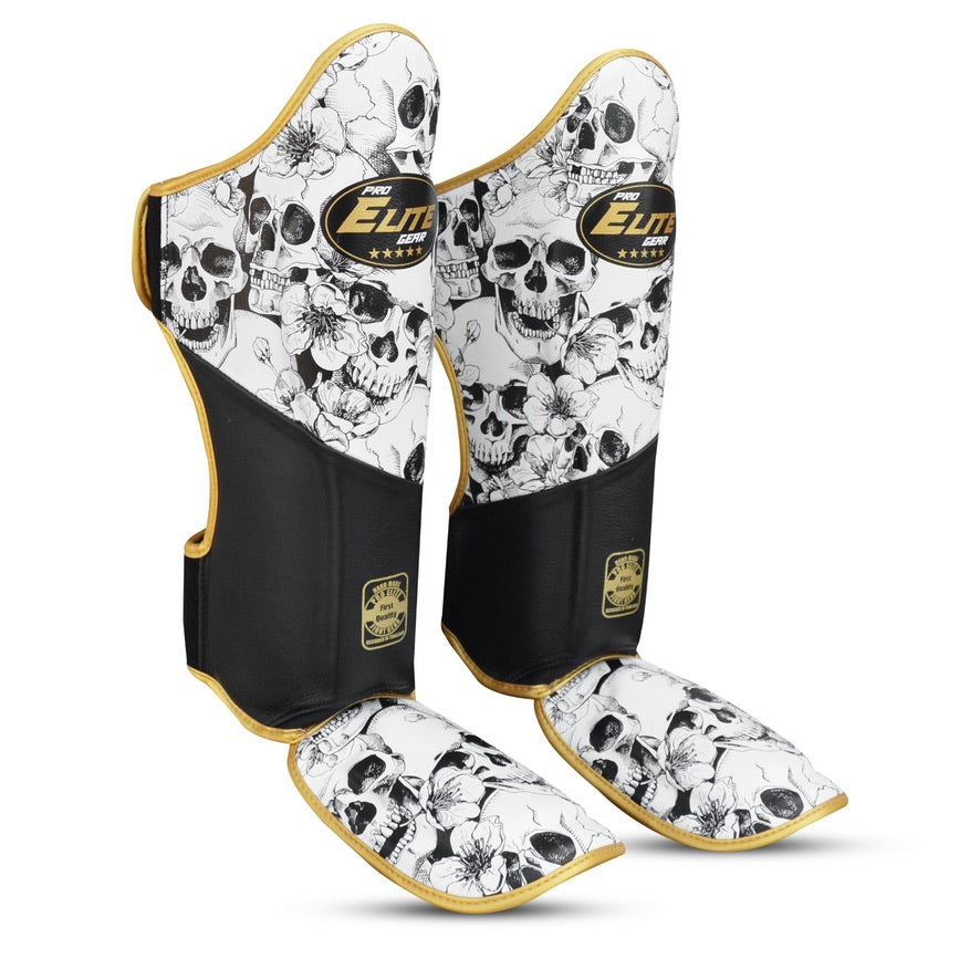 Skull Shinguard White