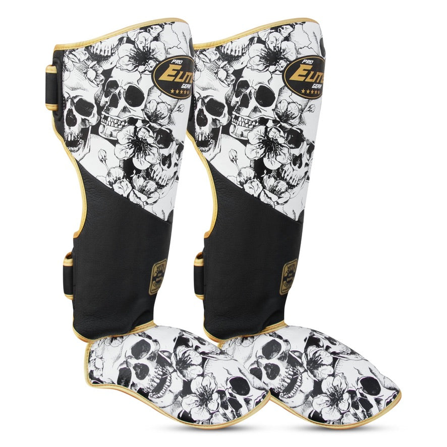 Skull Shinguard White