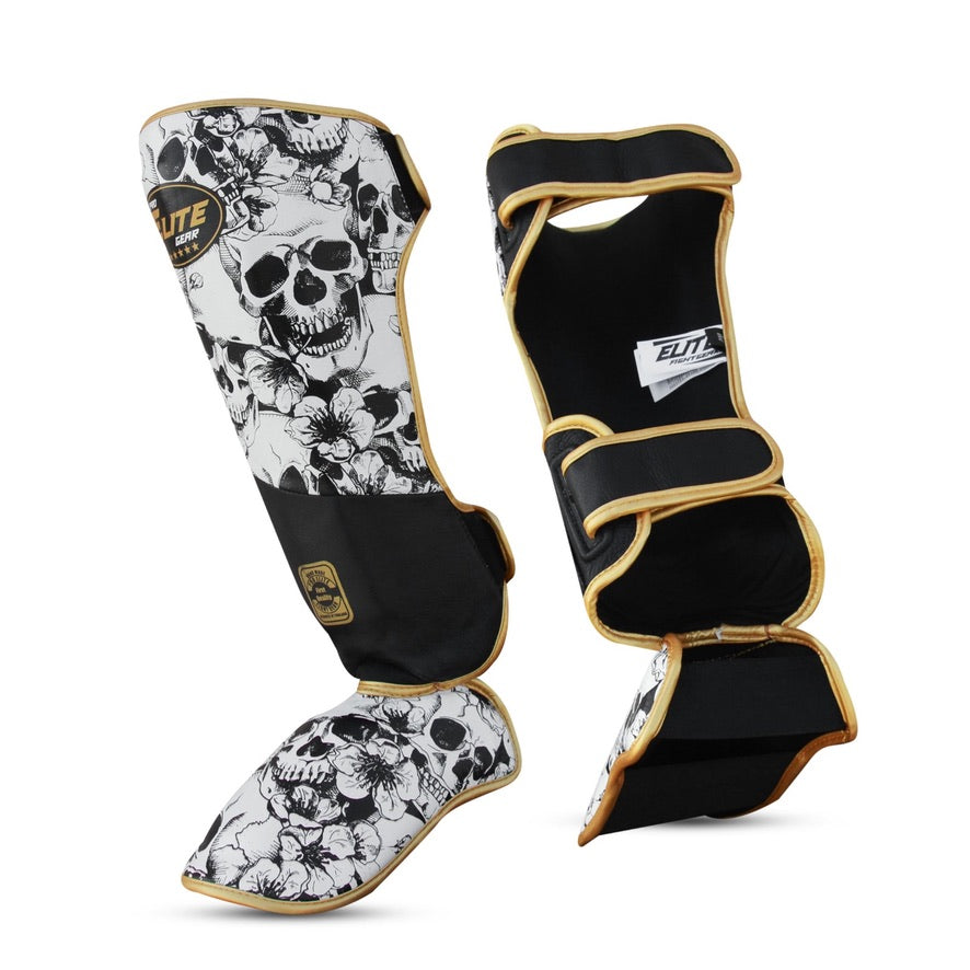Skull Shinguard White
